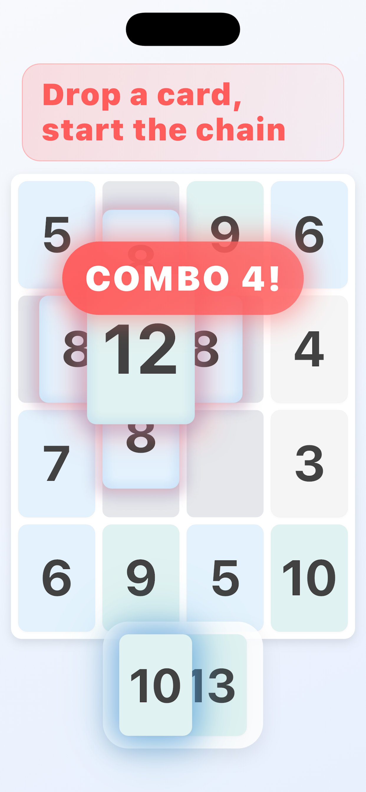 NumFusion 連鎖合併遊戲畫面